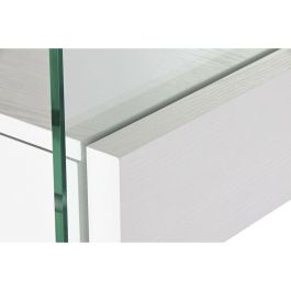 Étagère DKD Home Decor Blanc Transparent Verre Bois MDF 90 x 35 x 180 cm (1)