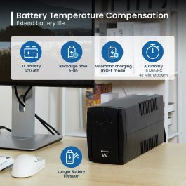 Système d'Alimentation Sans Interruption Interactif Ewent EW3995 390 W