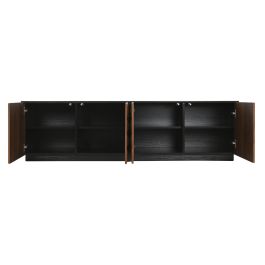 Meubles de télévision Home ESPRIT Marron Noir 161,2 X 40 X 45,5 cm