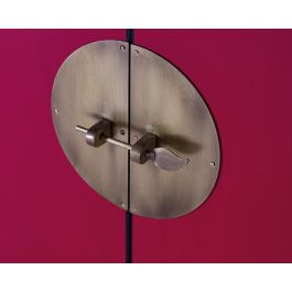 GINER Y COLOMER Buffet 2 portes et 3 tiroirs en bois de manguier rouge - 180 cm de long, 84 cm de haut, 40 cm de large