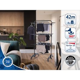 Corde à linge Leifheit Classic Tower 270 Black Noir