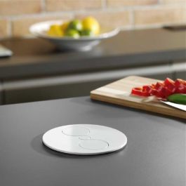 Bachmann Module de prises Twist 2 prises Blanco Mate, installation encastrable dissimulable, finition mate