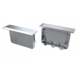 Bouchon de finition pour profil type INSO - Plastique - Gris