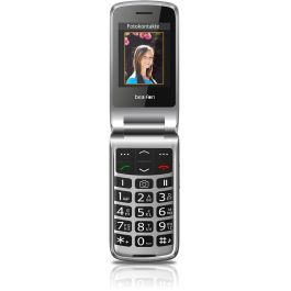 Beafon SL645plus Téléphone Portable 4G Clapet SIM Unique Écran 2.8" Appareil Photo 3 MP Bluetooth USB-C Noir Argent avec Protection IP54