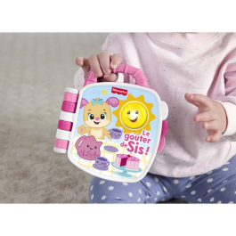 Fisher-Price Livre d'éveil Le goûter de Sis JMC52 - Livre son et lumière avec 20 chansons, sons et apprentissages - Format compact