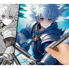 Coffret créatif - SYCOMORE - Layout et marqueurs - Héros guerriers - Des 10 ans