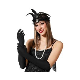Guantes - Gants longs noirs de 42 cm en polyester pour adulte, costumes de cabaret ou personnage gothique, accessoire déguisement Precio: 10.5. SKU: S1130119