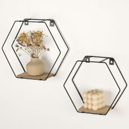 Étagère Max Home Fer Bois MDF 30 X 27 X 10 CM (6 Unités)