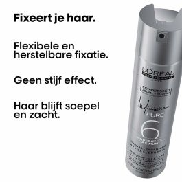 L'Oréal Professionnel Paris Infinium Pure Laque/Spray Fixant Unisexe 300 ml Tenue Optimale Sans Rigidité