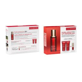 Clarins Coffret Multi-Intensive Supra Sérum Anti-Âge 4 pièces (Sérum 50ml + Crème Jour 15ml + Crème Nuit 15ml + Huile Lèvres 1.4ml)