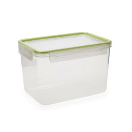 Recipiente Rectang Hermético Plástico Greenery Quid 15x21,5x14 cm, 3,05 L