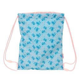 Sac à dos serré par des ficelles Lilo & Stitch Ohana Bleu Rose 26 x 34 x 1 cm