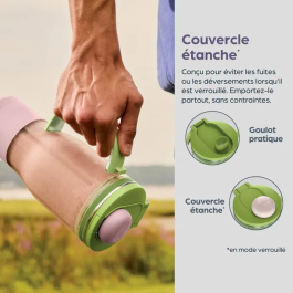 Ninja BlendBoss DB351EUST Blender Mélangeur 1200 W, 3 Programmes Auto-IQ, Gobelet Mix-and-Go 760 ml Sans BPA, Minéral, Avec Lames CrushBlade