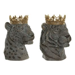 Figurine Décorative DKD Home Decor Gris Doré Colonial Animal 27,5 x 23,5 x 33 cm (2 Unités) Precio: 117.7899996. SKU: B1EXALNNKW