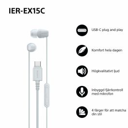 Casque Sony IEREX15CW Blanc