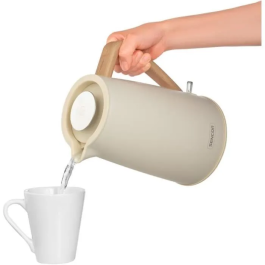 Sencor SWK 2717YG - Bouilloire électrique 1,7 L en acier inoxydable 304, base 360°, 2250 W, jauge d'eau, arrêt automatique, LED