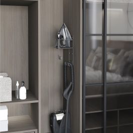 Emuca Porte-fer et planche à repasser, Acier, Gris anthracite