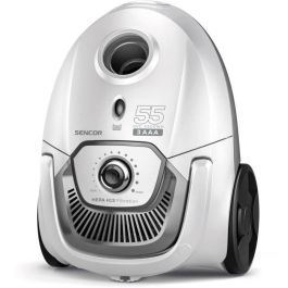 Sencor Aspirateur traîneau avec sac SVC 5500WH - Moteur ECO 700 W, Filtre HEPA H13, niveau sonore 75 dBA, capacité 2 L, Blanc