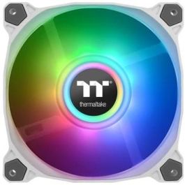 Thermaltake Pure Duo 14 - Pack de 2 ventilateurs 140 mm ARGB PWM, contrôle de vitesse 500-1500 tr/min, 9 LEDs, blanc, pour refroidissement PC