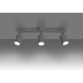 LEMMI Lustre 3 Lumières SOL-SL.1128 LED Design Minimaliste Métal Noir Blanc