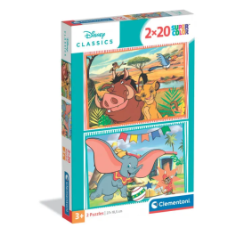 Clementoni - Coffret 2 puzzles Disney Classic de 20 pièces chacun - Chaque puzzle 27 x 18 cm Precio: 26.784. SKU: B1EQ9D6MR9