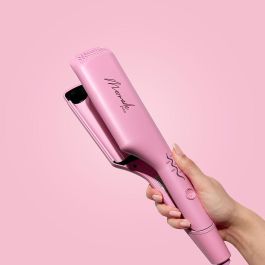 Mermade Lisseur Double Waver Rose - Crée de Magnifiques Vagues Facilement, Idéal pour Tous Types de Cheveux