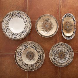 Plat pour pizza Bidasoa Deneb Hydrozero Marron Céramique Ø 30 cm (6 Unités)