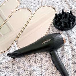 Seche-Cheveux - SAINT ALGUE - Demeliss SALON SERIES 2200W - Moteur Professionnel AC - Tourmaline Ionique - Concentrateur & Diffuseur