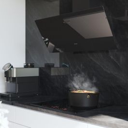 Hotte Conventionnelle Cecotec 90 cm Bolero Flux DM 906500 Verre Noir LED A