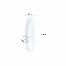 Crochet pour suspendre 3M 1,3 kg 29 X 79 X 29 MM Blanc Métal (2 Unités)