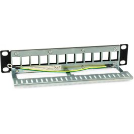 Equip Patchpanel 12x Cat6A 10" FTP 1HE Keystone Montage sw