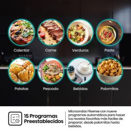 Micro-ondes avec Gril Hisense BIM320G41X 800 W 20 L Acier