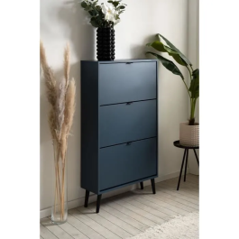 Zapatero VIGO 49A Nuit Bleue Pieds Bois Massif 70 x 24 x 125 cm