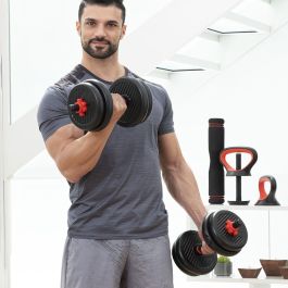 Ensemble de Poids Réglables6 en 1 avec Guide d’Exercices Sixfit InnovaGoods