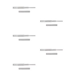 Emuca Lot de 5 jeux de coulisses pour tiroirs, roulement à billes, hauteur 45mm, profondeur 300mm, sortie totale, zingué