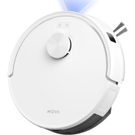 Mova Aspirateur Robot Laveur E20S Pro - 13000 Pa - Batterie 3200 mAh - Fonction 2-en-1 Aspiration et Lavage - Navigation Laser - 330 ml - Blanc