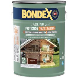 Lasure 2 en 1 protection extérieure - Chene Moyen - Satin - Protection 12 ans - Toutes saisons - Bondex - 5L Precio: 106.5. SKU: B1DW3TSGYQ