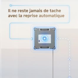 Dreame Robot Lave-Vitre C1, Protection et Sécurité Fiables, Technologie CornerClean, Nettoyage Humide à Fond - AABHR59022