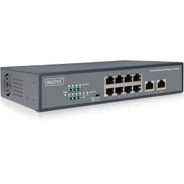 DIGITUS Switch 8-Port 10/100 120W PoE Unmanaged schwarz