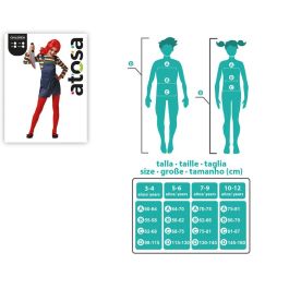 Déguisement Enfant Poupée Possédée Avec Tablier et T-shirt Rayé - Costume Halloween pour Fille 5-6 Ans - Gris Polyester