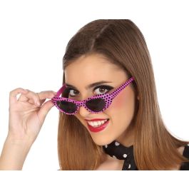 Lunettes rétro roses à pois noirs, style félin années 50 pour déguisement et fêtes vintage Precio: 10.5. SKU: B14SRHF5SX