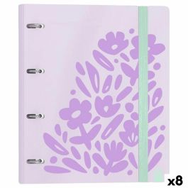 Reliure à anneaux Carchivo CARPEBLOCK Mauve A4 (8 Unités)