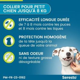 Seresto Collier Antiparasitaire Chien - Petit (<8kg) - 7-8 mois de Protection contre Puces & Tiques