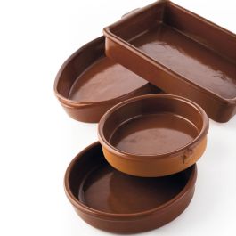Casserole Barro Clasico Marron Céramique Ø 40 cm (3 Unités)