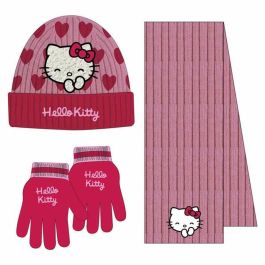 Bonnet et gants Hello Kitty Rose