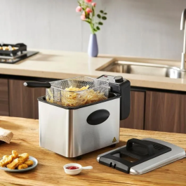Continental Edison Friteuse CEFR4IX3 4 Litres 2000W