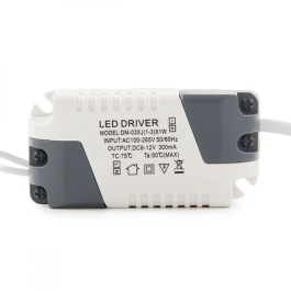 Plaque LED 3W 300Lm 6000K Carrée 40.000H [GR-RDP02-3W-CW]