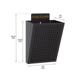 Boîte aux lettres Arregui Noir Acier 22 x 19 x 35,5 cm