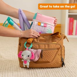 Bright Starts Tapis d'éveil pliable Rose jungle avec arche et jouets sensoriels/musicaux, miroir