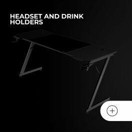 Bureau Gaming Mars Gaming ERGO Noir 160 x 60 cm